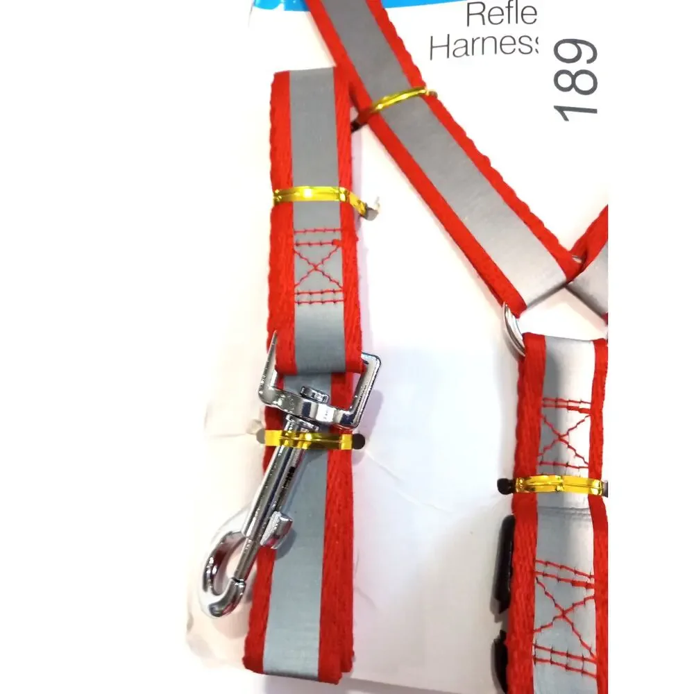Duke's Reflective Dog Harness & Leash S Small 5 ft leash 0189